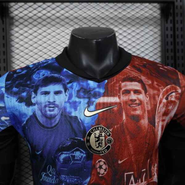 Manchester United Chelsea Messi Ronaldo Joint Commemorative Shirt 25-26 - Image 4
