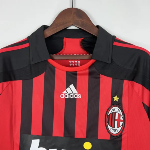 2007/08 AC Milan Retro Jersey Home - Image 3