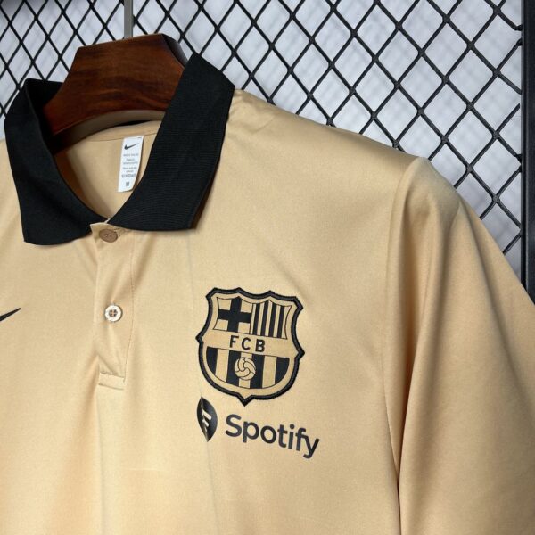 24-25 Barcelona Khaki POLO Shirt - Image 3