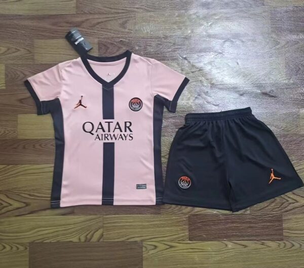 24-25 PSG Third Soccer Kids Kit Jersey+Shorts - Image 3
