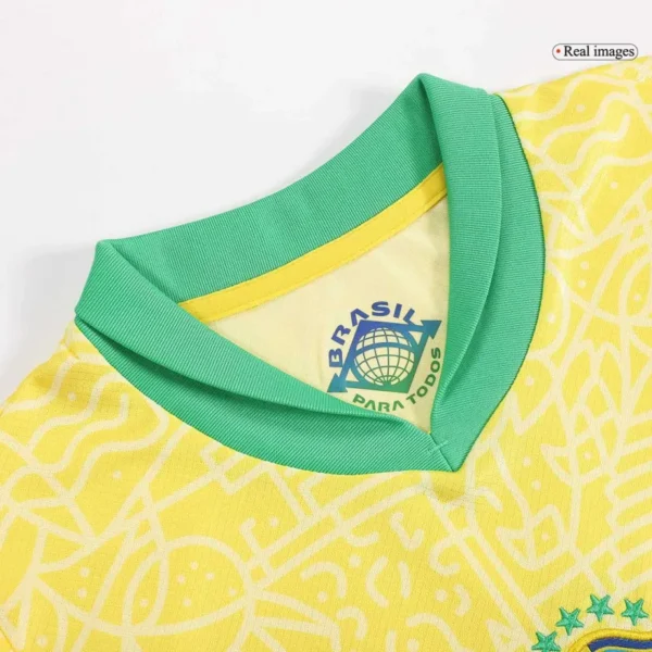 Kids Brazil 2024 Home Kit Copa America 2024 Youth Apparels - Image 4