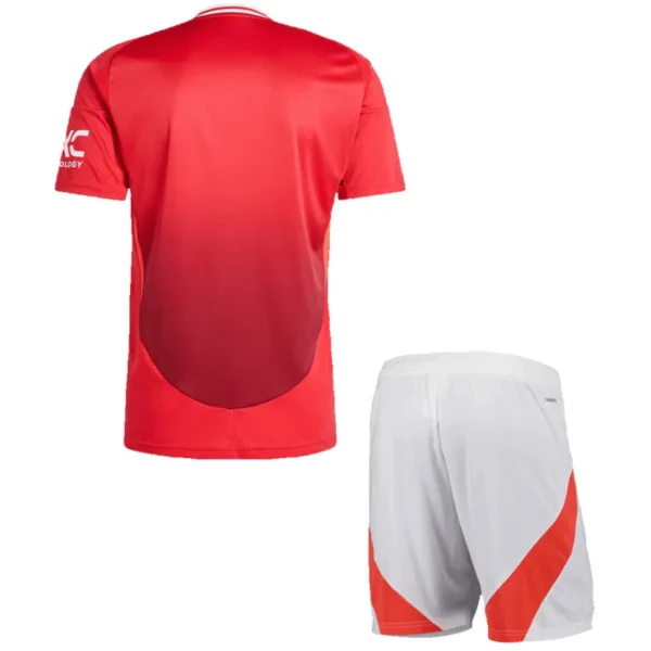 2024/25 Manchester United Home Kit(Jersey+Shorts) - Image 2