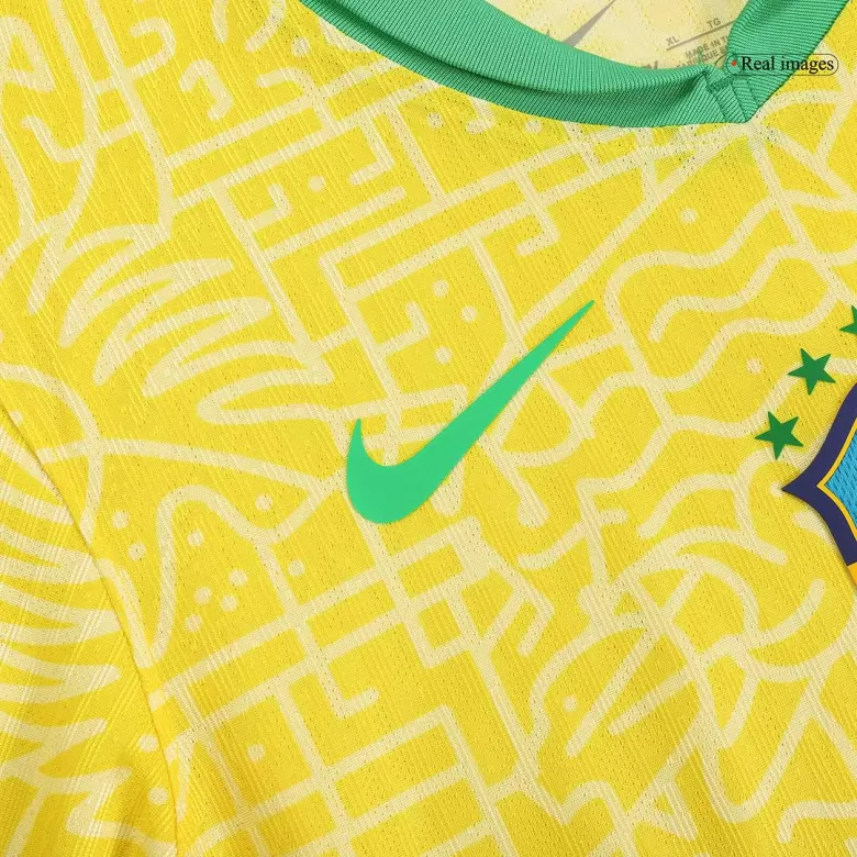 Authentic Soccer Jersey Brazil Home Shirt 2024 - bestsoccerstore