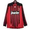 2007/08 AC Milan Retro Jersey Home Long Sleeve