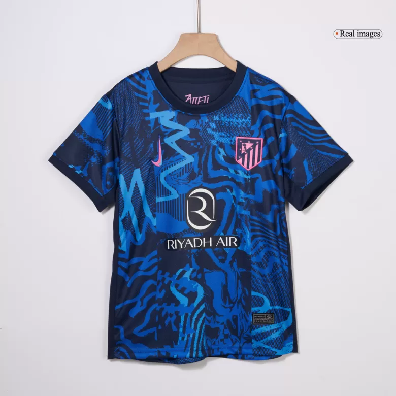 Kids Atletico Madrid Custom Third Away Full Soccer Kits2024/25 - bestsoccerstore