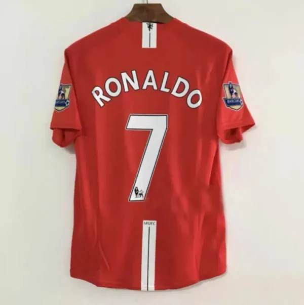 2007/08 Manchester United Retro Jersey Home - Image 7