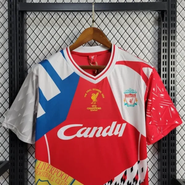 2005 Retro Liverpool Mixed Commemorative Edition Football Shirt - Image 5