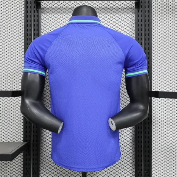 Brazil Nike Men's 2024 Slim Fit POLO Shirt - Blue - Image 2