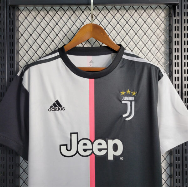 2019-20 Juventus Home Retro Soccer Jersey Adidas Ronaldo #7 - Image 4