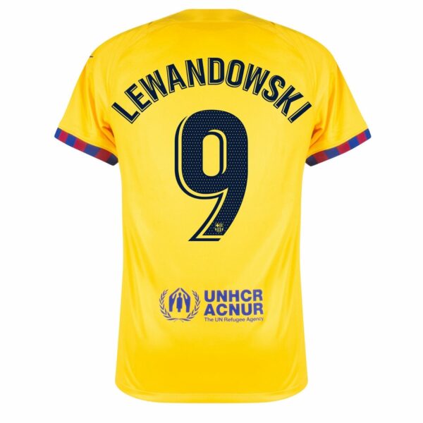 FC BARCELONA FOURTH 22-23 LEWANDOWSKI CHILD JERSEY - Image 2