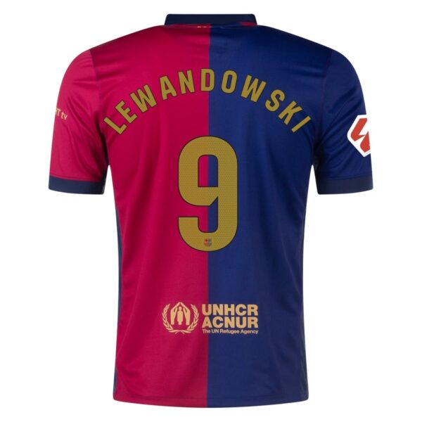 Barca Kids Kit Shirt 2024 2025 Home Lewandowski - Image 2