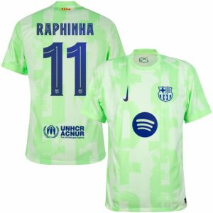 Barca Third Jersey 2024 2025 Raphinha New Sponsor