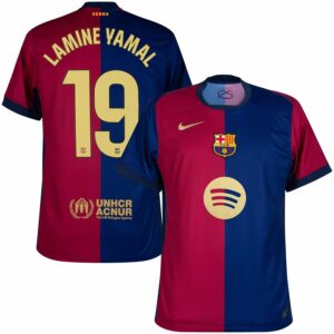 Barca Home Kids Jersey 2024 2025 Lamine Yamal New Sponsor