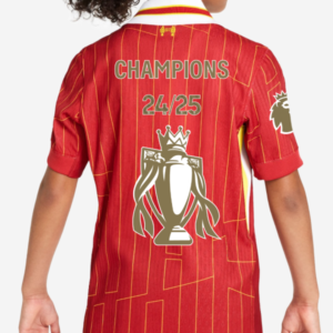 Kids Liverpool 24-25 Premier League Champions Home Kit(With Socks)