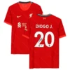 Fanatics Authentic Diogo Jota Liverpool Autographed Home Jersey